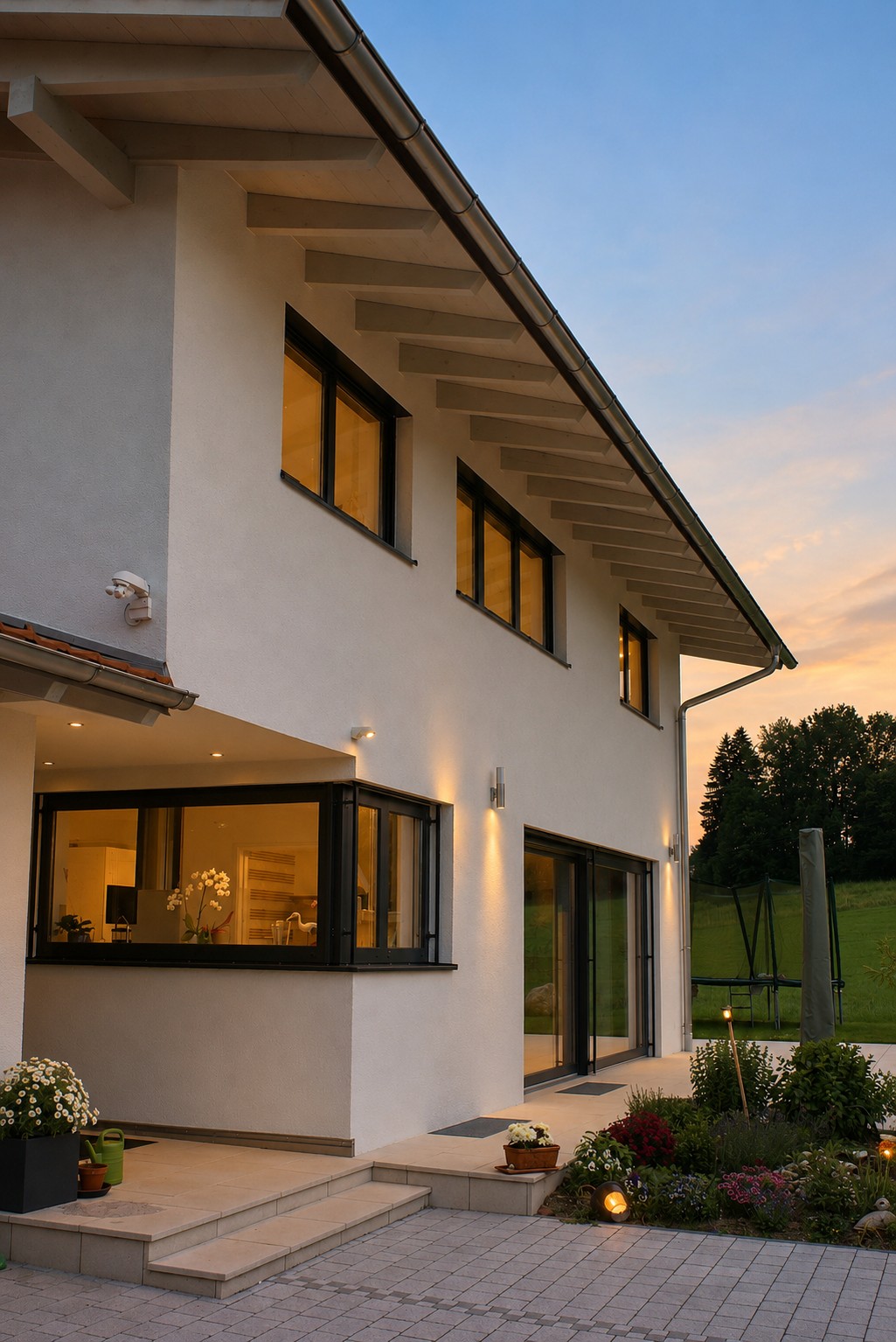 Eingangsbereich und Terrasse