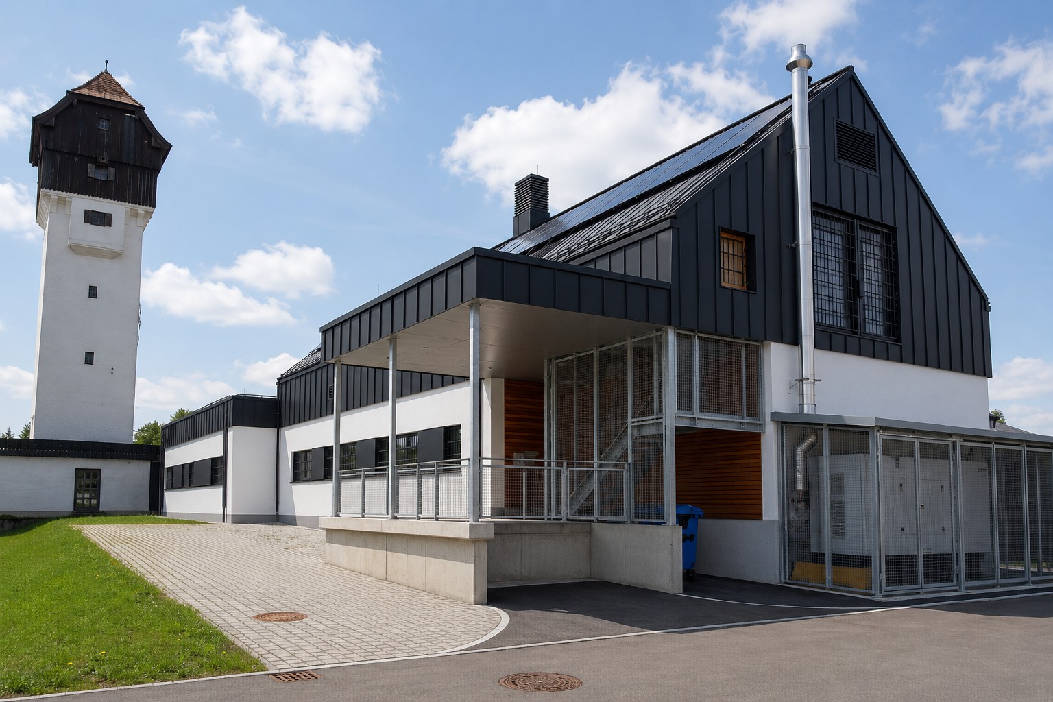 Nord-West-Seite, Anlieferung
